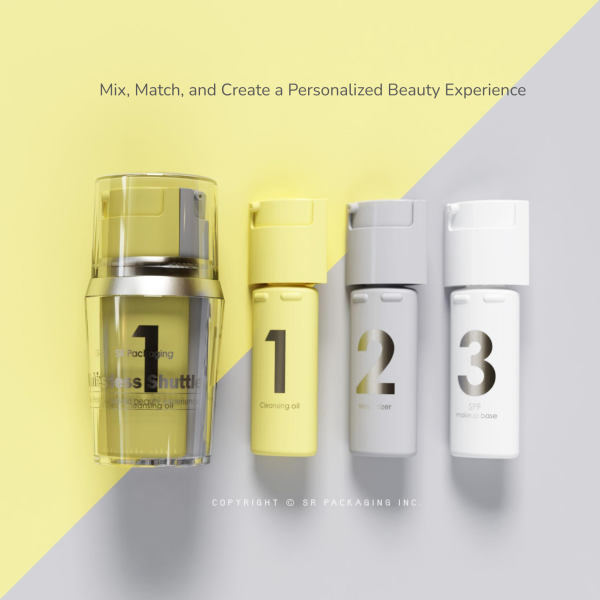 Mix. Match. Create. 3-step skincare Airless Shuttle
